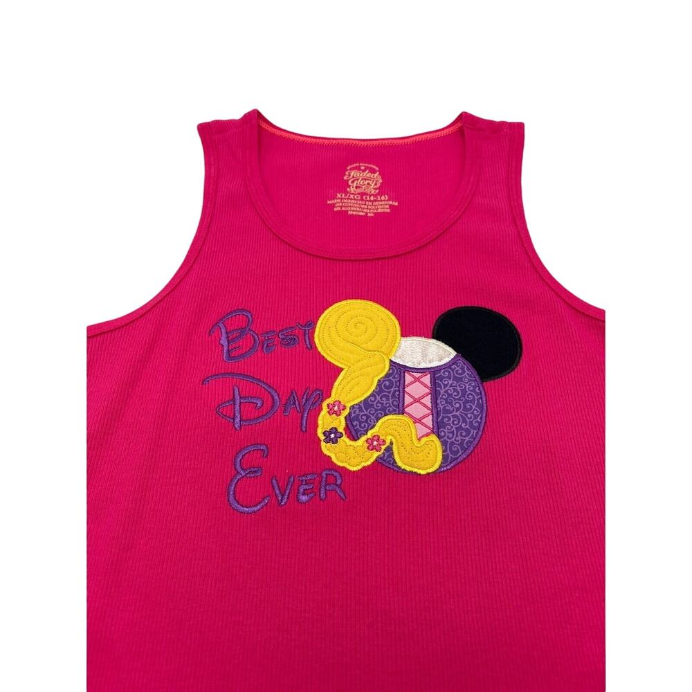 Custom embroidered Disney Rapunzel tank